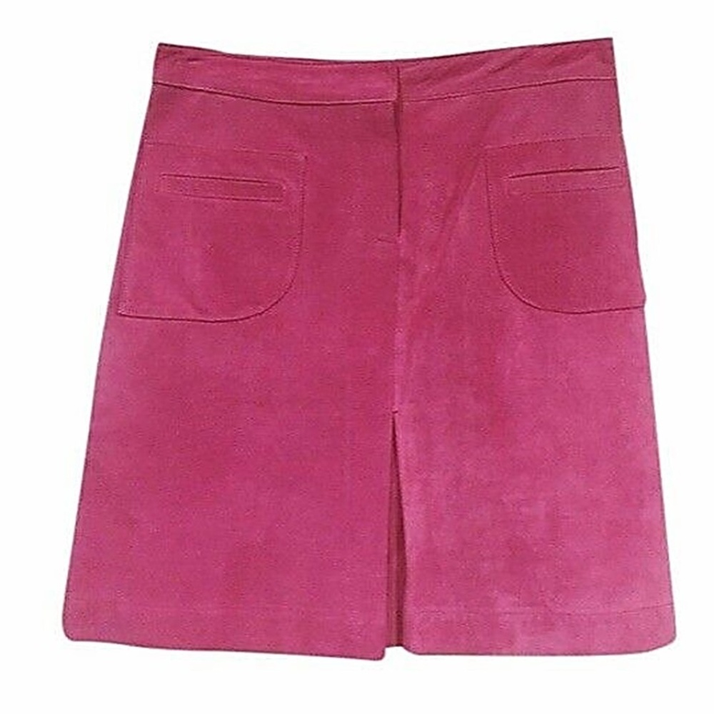 🌸 LILLY PULTIZER PIG SKIN SUEDE DANA SKIRT - Picture 2 of 5
